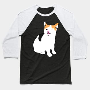 Cat No Banana Angry Cat Meme Baseball T-Shirt